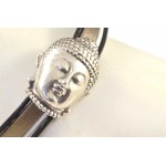 Glue in magnetic clasp antique silver buddha 